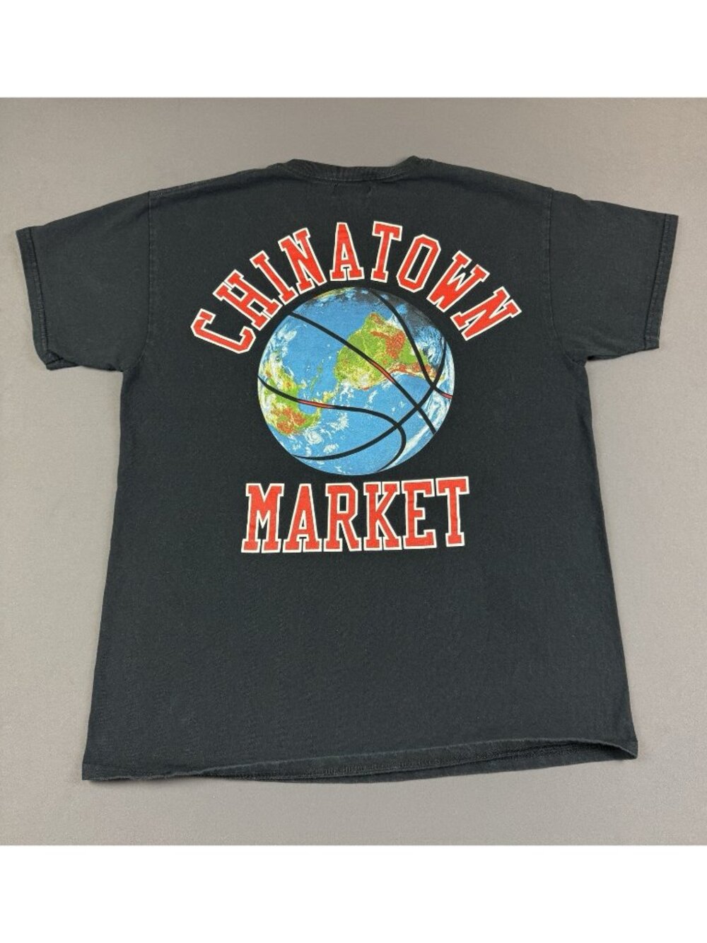 Chinatown Market Basketball Earth Black Large Streetwear Hype Smiley Skate Sport
